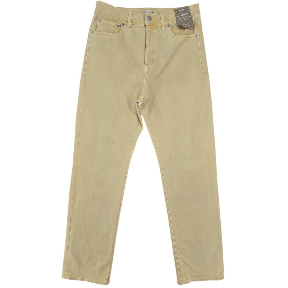 MADEWELL 90's Straight Highrise Magic Pocket Yellow 28 Perfect for Spring/Summer